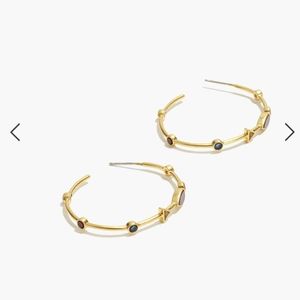 Madewell Oval Hoops with Stones